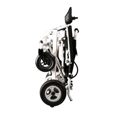 China Alluminum alloy cheap price portable folding disabled travel electric power wheelchair factory wholesale for sale