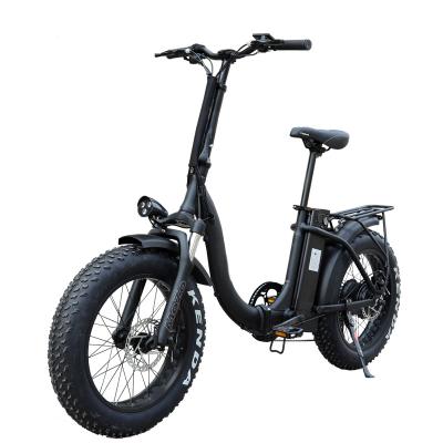 China Aluminum alloy e bike Al Alloy Speed ​​7 20 inch ebike 48V 500W city folding tire fat speed electric bike for sale