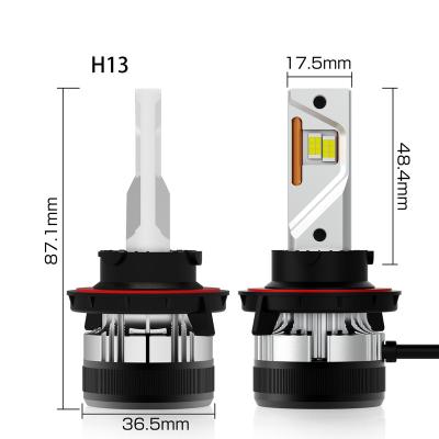 China Headlight New Arrive Heaven and Earth Best Quality Led Headlight h7 Car Light Bulb Fan Cooling Bulbs for sale