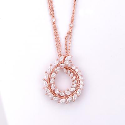 China CLASSIC Jewelry Crafted Charm Fashion Jewelry 925 Silver Women's Necklace Exquisite Zircon Style Trending Jewelry 2022 for sale