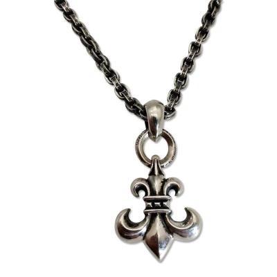 China Personalized Funky Lead Free Anchor S925 Sterling Silver Pendant Necklace For Men for sale