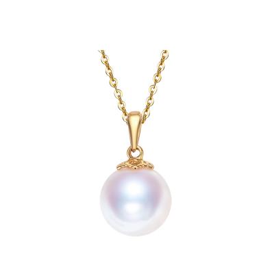 China Classic lead free and simple freshwater pearl pendant necklace for mother and grandma for sale