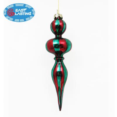 China Christmas Glass Candy Cane Candy Cane Ornaments, Wholesale Glass Icicle Ornaments for sale