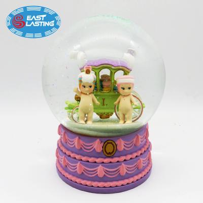 China Europe personalized anime water glitter snow globe souvenir for sale