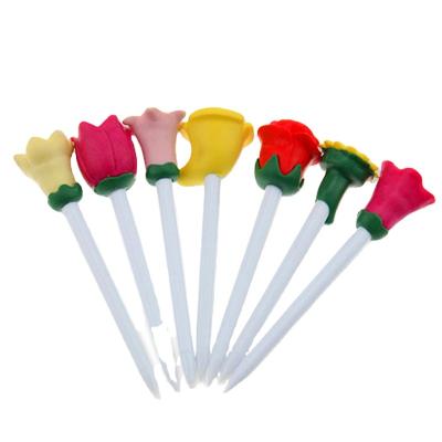 China Wholesale Durable Flower Fruit Plastic Golf Tee For Gift Promotion for sale