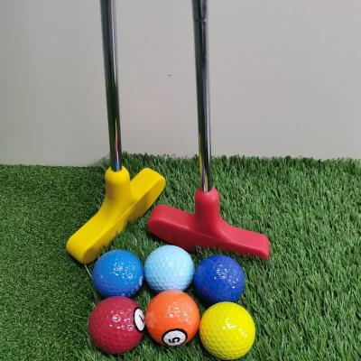 China Wholesale Steel Rubber Mini Golf Club Putter Kid Golf Double Side Putter for Kids and Children for sale