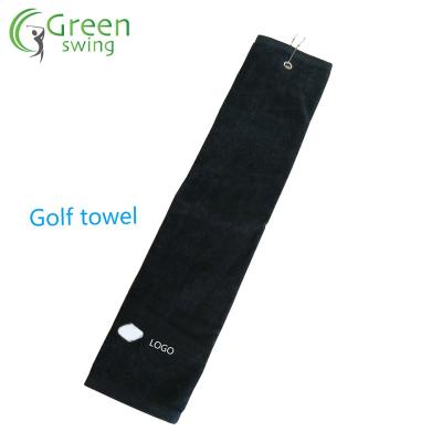 China Custom Microfiber Lint Free Golf Towel Absorbent Golf Accessories for sale