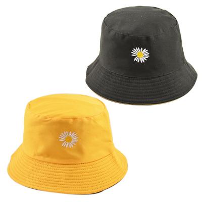 China Cute Hot Selling Picture Summer UV Protect Flowers Custom Bucket Hats Reversible Cheap Windproof Hat for sale