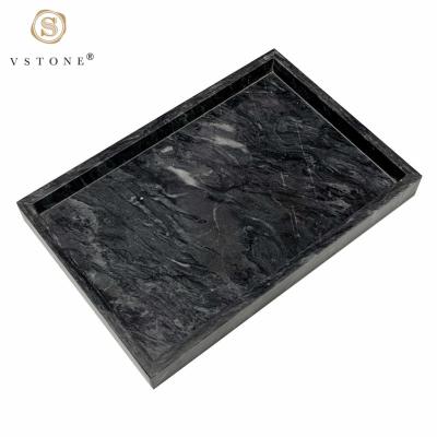 China Home.Restaurant.Bar.Hotel.Wedding Rectangle Restaurant Hotel Decorations Style Serving Nordic Luxury Marble Tray Natural Marble for sale