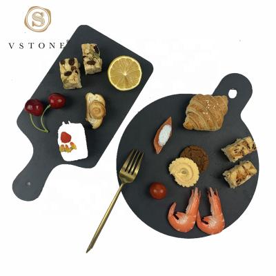 China Sustainable Slate Paddle Boards Cheese Boards Set Mat Dinner Plate Plates For Kitchens And Restaurants for sale