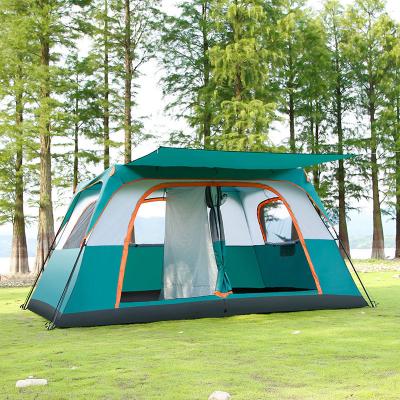 China Camouflage Game/Field Double Layer Waterproof 5-8 House Big People Camping Family Folding Outdoor Tents for sale