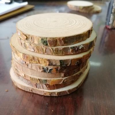 China China Wholesale DIY Craft Pine Wood Round Slices for sale