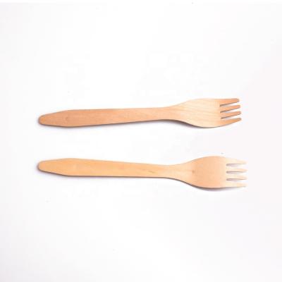 China 165mm Disposable Embossed Wooden Fork 165*25*1.8mm for sale