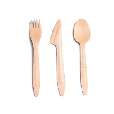 China Disposable Birch Wood Reinforced Baby Spoon Set for sale