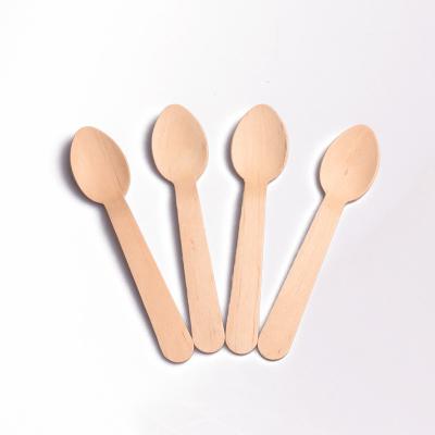 China 140mm Viable A Grade Mini Birch Wooden Spoon for sale