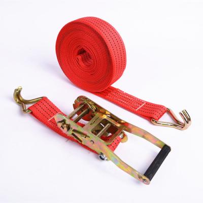 China Cargo Binding Wholesale 35Mm/8M Online Cargo Tie Down Straps Lashing Winch Ratchet Tie Down Belt for sale