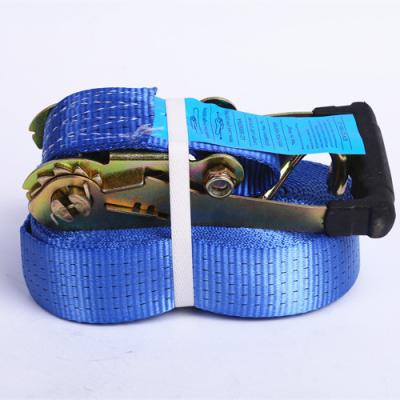 China Cargo Binding Factory Price Polyester Strap S Hook Cheap Cargo Ratchet Lashing Belts for sale