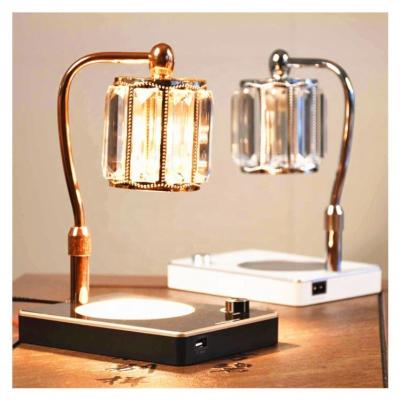 China Home Luxury Led Table Warmer Art Deco Electric Bed Candle Gold Phone Low Price Desk Lamps Decor Room Warm Light Modern Holder for sale