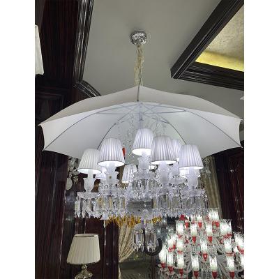 China Baccarat crystal chandelier Hotel Home Chandelier Decorative Hanging Lamp Luxury Creative Umbrella Duplex K9 Crystal Hanging Pendant Light Custom Chandelier for sale