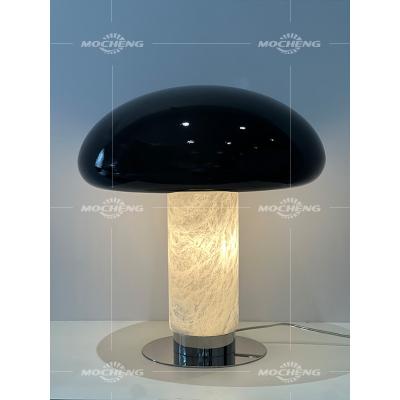 China Modern Unique Resin Shade Desk Lighting Marble Home Decor Modern Table Lamp For Hotel Rooms Bedside Reading Lights for sale