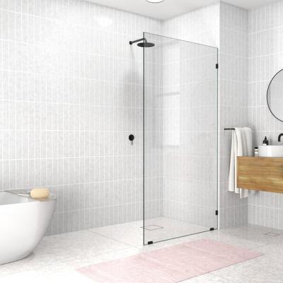 China Customization Shower Rooms Modern Luxury Heavy Duty Fixed Mount Bathroom Glass Shower Doors for sale