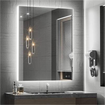 China Modern Contemporary Wall Mounted Adjustable Smart Led Mirror Light Touch Switch Anti Fog Bathroom for sale