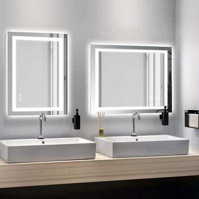 China Position Luminous Hot Selling Anti-fog Touch Screen Smart Lead Bath Shower Mirror For Bathroom for sale