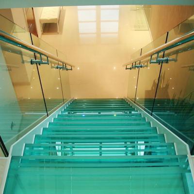 China Wholesale Price Modern Strong Glass Railing Hotel Lobby Handrail Glass Balustrade for sale