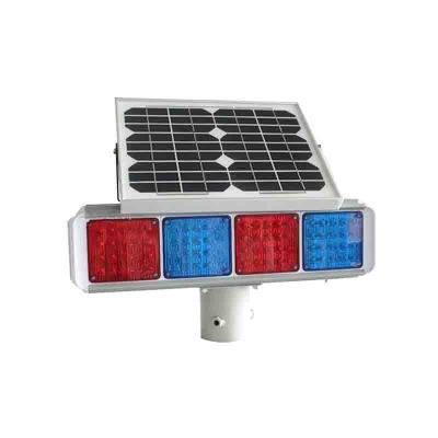 China Solar Traffic Lights Road Safety LED Road Blinker Solar Flashing Warning Light for sale