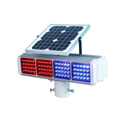 China IP55 Luz de advertencia LED solar impermeable de alta visibilidad Parpadeador solar en venta