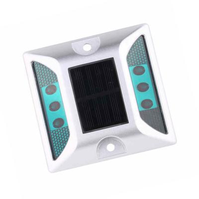 China LED Cat Eyes Reflector Reflective IP68 One Side Aluminum Solar Road Stud Light for sale