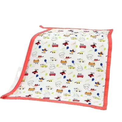 China Wearable 100% Cotton Jacquard Covered Children Belly Strap Brooch Towel Cover Gauze Cloth Square Bath Towel for sale