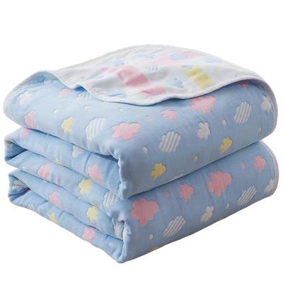 China Shrink-resistant pure cotton gauze 6 layers of soft baby gauze, suitable for summer wear of summer cooling comforter for sale