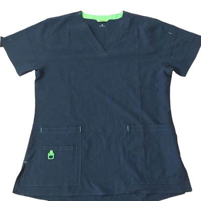 China Eco-friendly Medical Hospital Nurse Uniform Scrubs 94%polyester and 6% spandex two way stretch fabric for sale