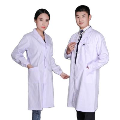 China Wholesale White Lab Eco-friendly Coat Polyester Cotton Hospital Workwear Coat Nurse Uniform for sale