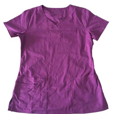 China Medical leisure hospital uniforms scrub with active dyed soft 94% polyester 6% spandex fabric containing copper ion twill fabric for sale