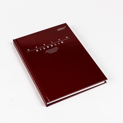 China High Quality Printed Luxury Red Hardcover Book Notebooks for sale