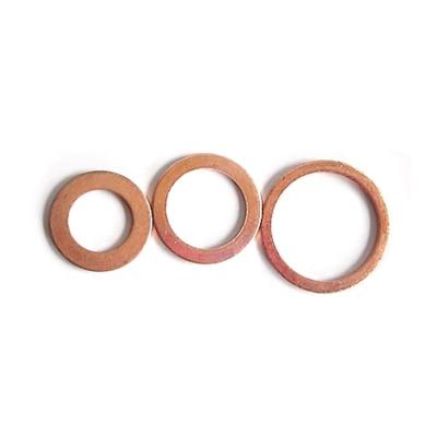 China China Split Fastener Brass Copper Gasket Colored Flat Copper Metal Rounds Gasket for sale