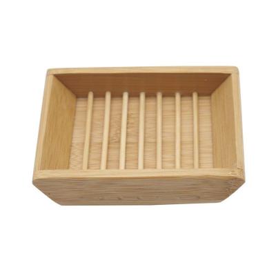 China Factory Sale Various Traditional Soap Box Traditional Custom Made Soap Dish Eco-friendly Bamboo Color Natural Bamboo Bathroom Rayons Traditional for sale