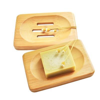 China Traditional Hot Selling Cheap Eco Bamboo Wooden Soap Dish Self Draining Wooden Soap Dish For Bathroom Set for sale