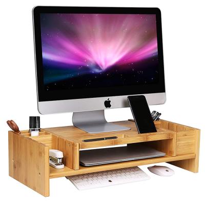 China Various factory sale convertible wooden bamboo computer desks for home for sale