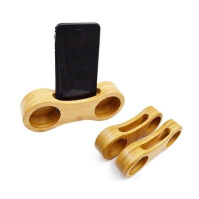 China PORTABLE Creative Bamboo Phone Dock With Sound Amplifier for sale