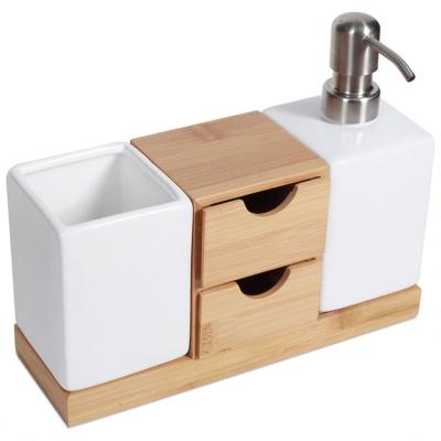 China Sustainable Newest Design Top Quality Popular Bamboo Table Height Bathroom Sink for sale