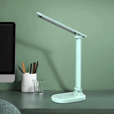 China Emergency rechargeable folding led table lamp with warm and white light option and eyes protection function for sale