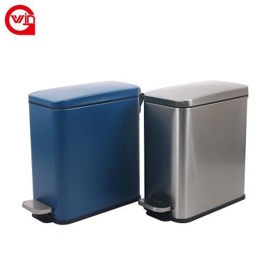 China 2021 Latest Viable Bedroom Kitchen Interior Products Waste Matching Bathroom Pedal Hygiene Bin Feminine Pedal Trash Can for sale