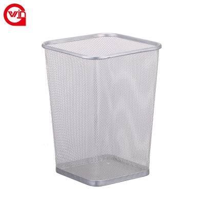 China 15 Liter Metal Iron POS Structure Office Viable High Quality Waste Bins for sale