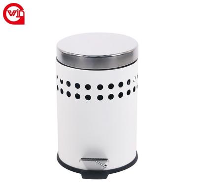 China Modern Viable Golf Trash Cleaning Kids Dust Trash Cans Storge Waste Bin Paper Towel Holder Brush Holder Pedal Bins for sale