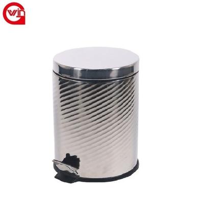 China Viable Cheap Wholesale Products Kitchen Organizer Stainless Steel Bathroom Toilet Brush Collection Trash Can for sale