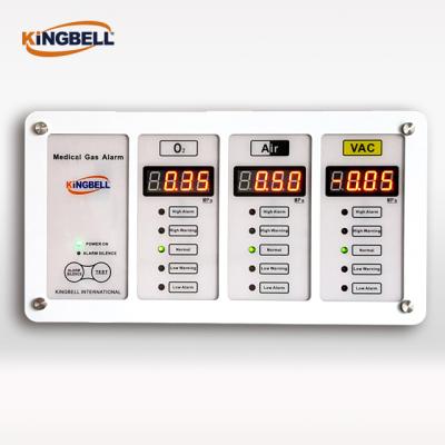 China System Shows Three Pressure Status Of Multi Kinds Of Gas Alarm Box For Medical Gas Monitoring System N2O Oxygen for sale