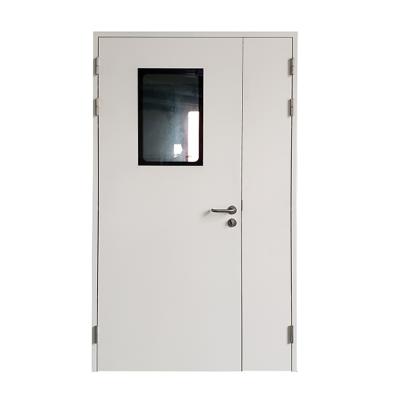 China Modern German Standard Manual Swing Hermetic Medical Double Swing Door For Ward Offices Polluted Doors Cleaning Rooms for sale